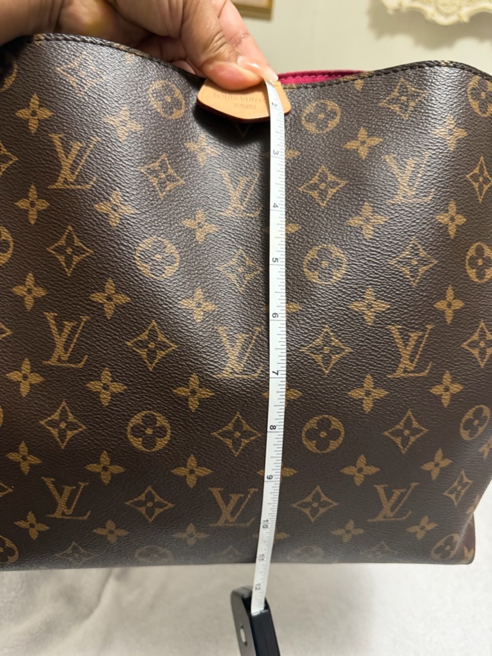 Louis Vuitton Graceful Monogram Shoulder Bag in Brown with Pink Interior - Picture 13 of 13
